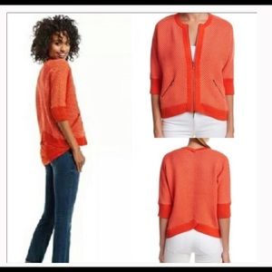 Cabi orange cocoon sweater #195